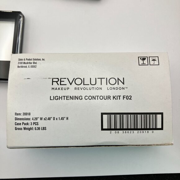 Revolution Ultra Cream Contour Kit Lightening Contour F02 0.28 OZ Pack Of 3 Pcs - Picture 4 of 4